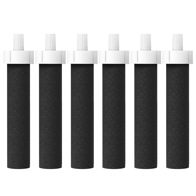 Filterlogic Water Bottle Filter Replacement for Brita BB06 Brita Plastic Hard Sided and Stainless Steel Bottle Filter 6 Count
