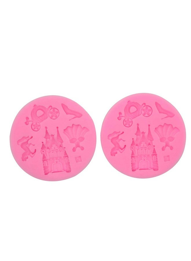 Hengke 2 Pcs Silicone Fondant Mold Children'S Castle Mould Jelly Sugar Chocolate Fondant Silicone Molds For Sugarcraft Candy Cupcake Ice Jewelry Food Grade Silicone Molds Diy Sugar Craft Tools - Image 5