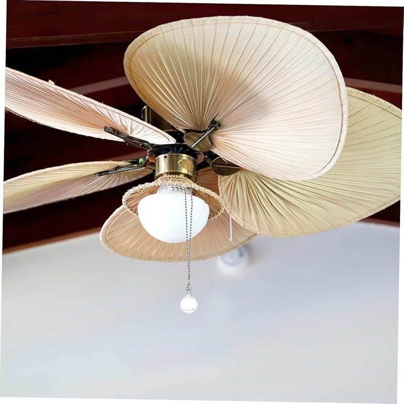 سلسلة سحب مثمنة لتركيبة إضاءة مروحة السقف، قطعتان، تصميم مخرّم، سهلة التركيب - Image 4