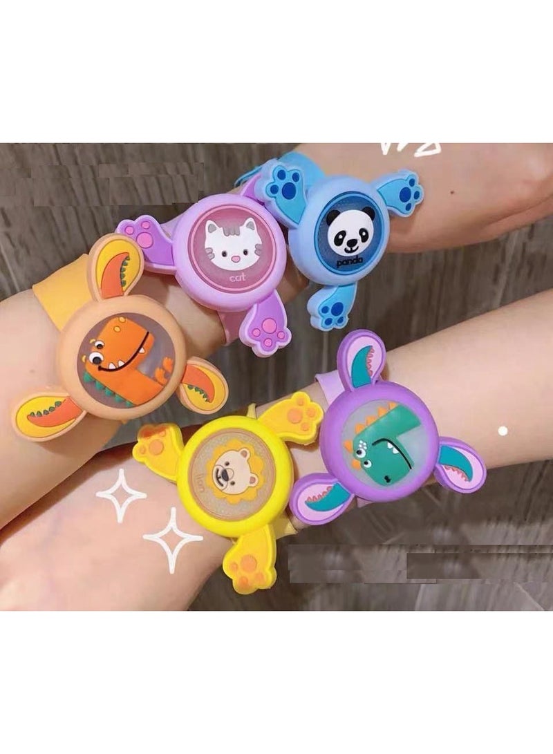 سوار طارد للبعوض للأطفال مزوّد بضوء LED – سوار مع إضاءة وامضة، مصنوع من السيليكون القابل للتعديل لمكافحة البعوض للاستخدام الخارجي والليلي - Image 2