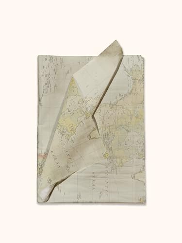 Pro Supply Global Map Printed Tissue Paper for Gift Bags or Boxes and Wrapping - Traveling Bulk Decorative Art Tissue Paper for Packaging and Gifting | 24 Sheets 20" x 30" - Image 2