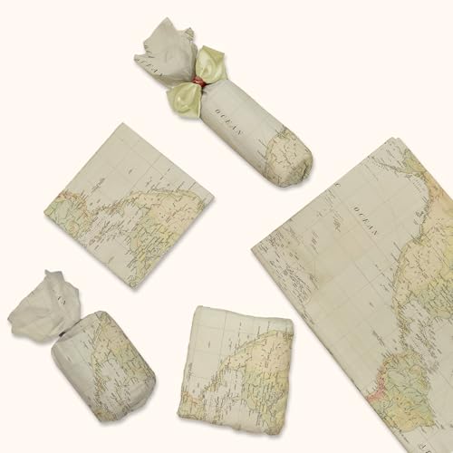 Pro Supply Global Map Printed Tissue Paper for Gift Bags or Boxes and Wrapping - Traveling Bulk Decorative Art Tissue Paper for Packaging and Gifting | 24 Sheets 20" x 30" - Image 5