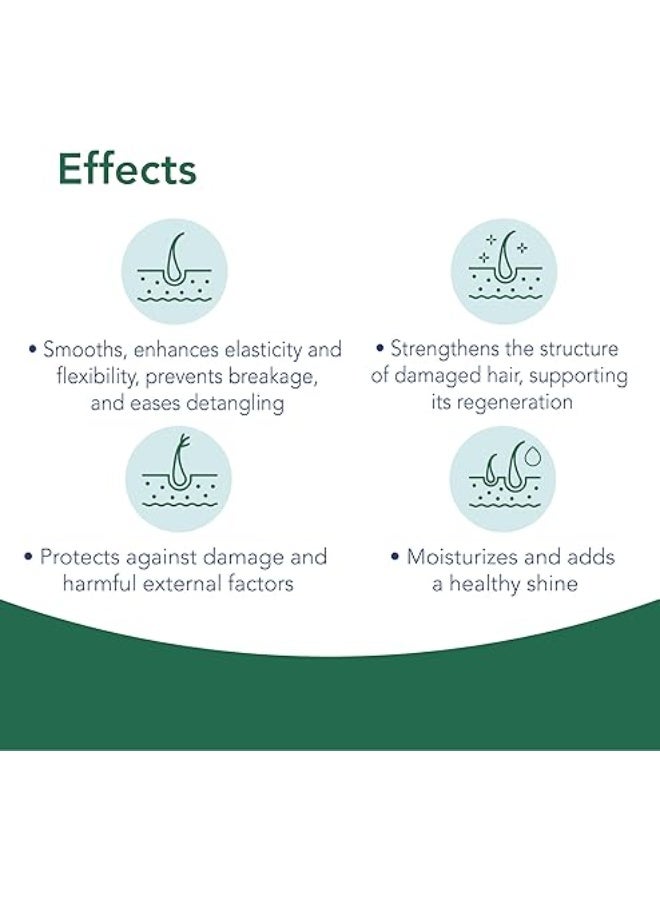 Novaclear Strengthening Conditioner – Hair Repair with Keraflex (Keratin, Plant Proteins & Hyaluronic Acid), Niacinamide & Organic Argan Oil – For Weak & Damaged Hair – 250 ML - Image 3