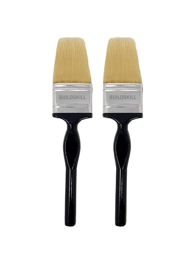 BUILDSKILL 2 Pcs Paint Brush Set | Size 2" | Soft Bristle Paint Brush for Wall | Durable & Thick Paint Brushes Set for Windows & Doors | Smooth Finish | DIY & Professional Use Painting Brushes - Image 1