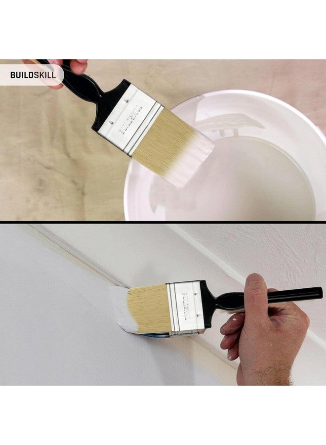 BUILDSKILL 2 Pcs Paint Brush Set | Size 2" | Soft Bristle Paint Brush for Wall | Durable & Thick Paint Brushes Set for Windows & Doors | Smooth Finish | DIY & Professional Use Painting Brushes - Image 3