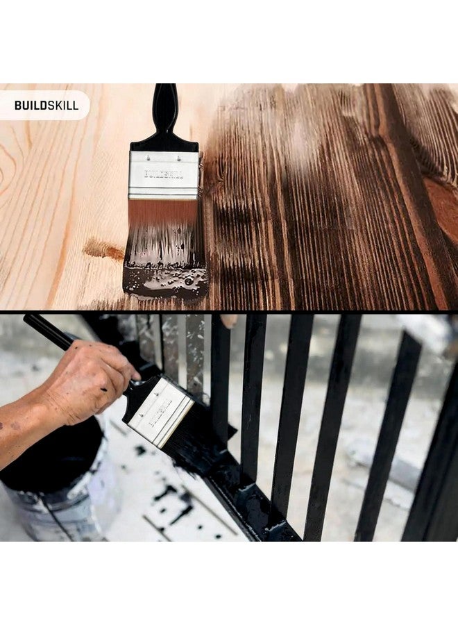 BUILDSKILL 2 Pcs Paint Brush Set | Size 2" | Soft Bristle Paint Brush for Wall | Durable & Thick Paint Brushes Set for Windows & Doors | Smooth Finish | DIY & Professional Use Painting Brushes - Image 4