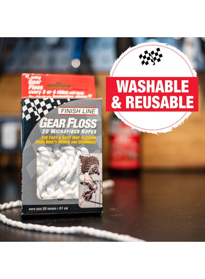 Finish Line Gear Floss Microfiber Cleaning Rope (Pack of 20 microfiber ropes) - Image 5