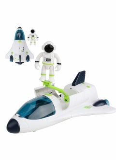 XiuWoo Astronaut Space Ship Play Set, Shuttle Rocket Pretend, City Mars Exploration Toy Kit, Roleplay Spaceship for Boys and Girls, Educational Toys Kids  - Image 1