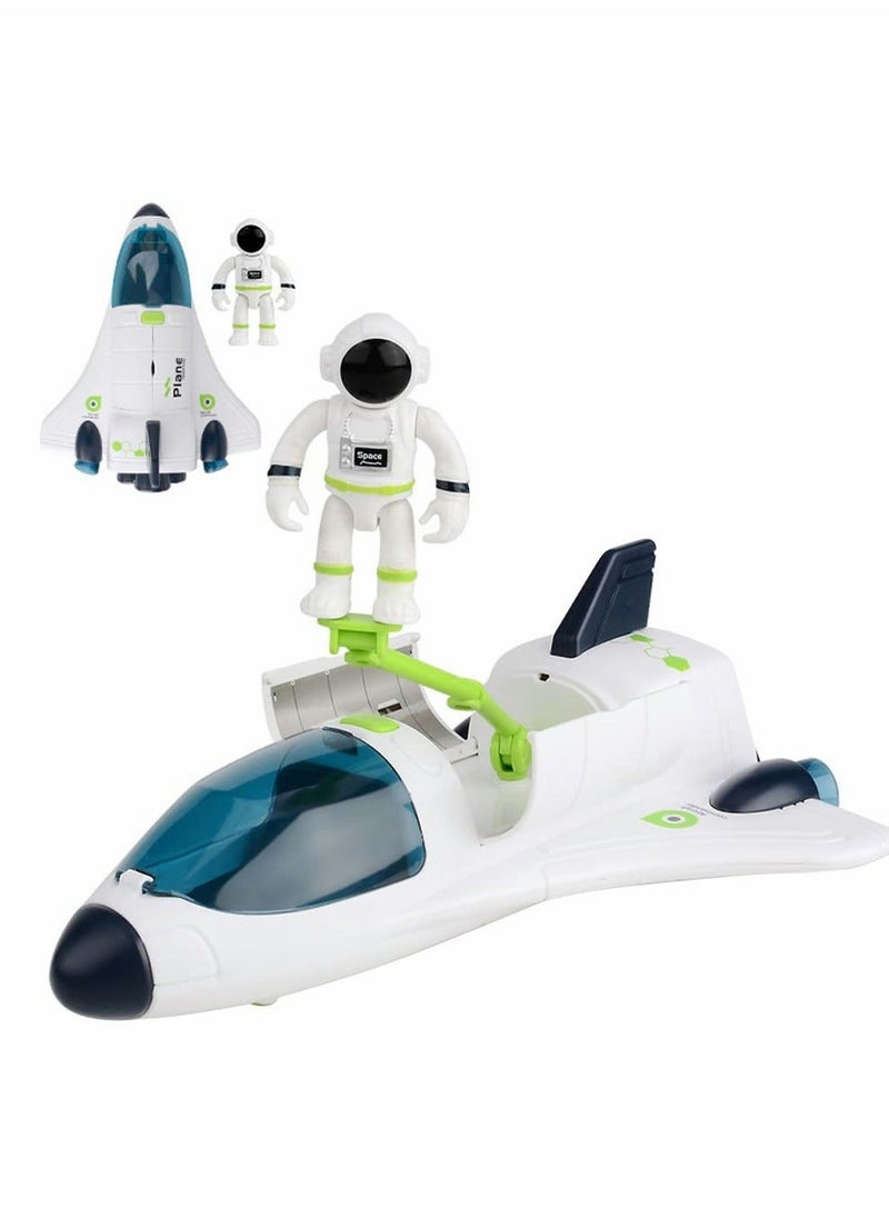XiuWoo Astronaut Space Ship Play Set, Shuttle Rocket Pretend, City Mars Exploration Toy Kit, Roleplay Spaceship for Boys and Girls, Educational Toys Kids  - Image 1