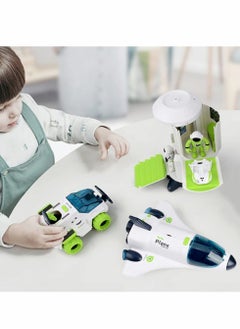 XiuWoo Astronaut Space Ship Play Set, Shuttle Rocket Pretend, City Mars Exploration Toy Kit, Roleplay Spaceship for Boys and Girls, Educational Toys Kids  - Image 2