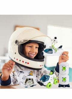 XiuWoo Astronaut Space Ship Play Set, Shuttle Rocket Pretend, City Mars Exploration Toy Kit, Roleplay Spaceship for Boys and Girls, Educational Toys Kids  - Image 4