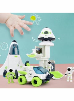 XiuWoo Astronaut Space Ship Play Set, Shuttle Rocket Pretend, City Mars Exploration Toy Kit, Roleplay Spaceship for Boys and Girls, Educational Toys Kids  - Image 3