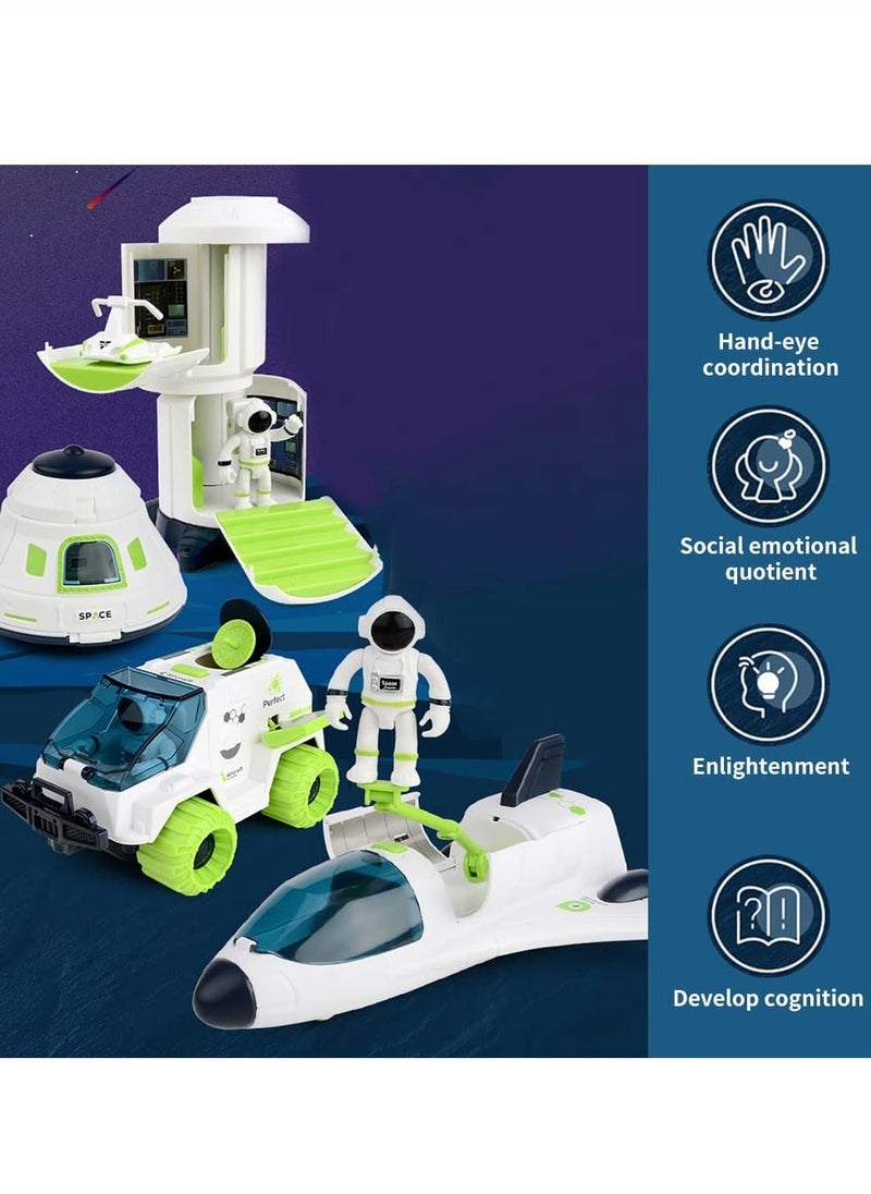 XiuWoo Astronaut Space Ship Play Set, Shuttle Rocket Pretend, City Mars Exploration Toy Kit, Roleplay Spaceship for Boys and Girls, Educational Toys Kids  - Image 5