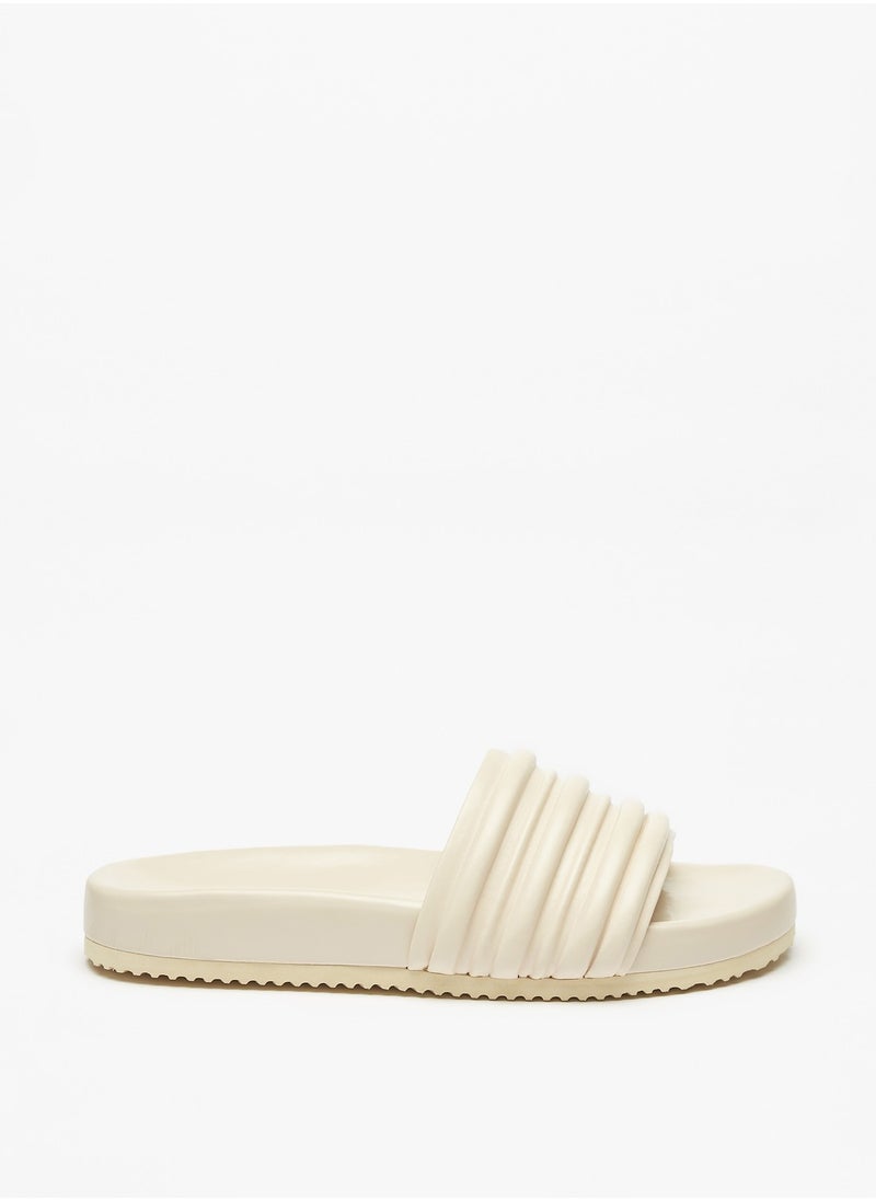 Le Confort - Womens Textured Slip On Slide Sandals - Image 1