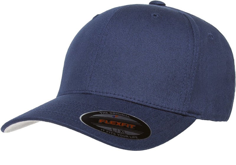 Flexfit Mens Cotton Twill Fitted Baseball Cap, Navy, Large-X-Large US - Image 2