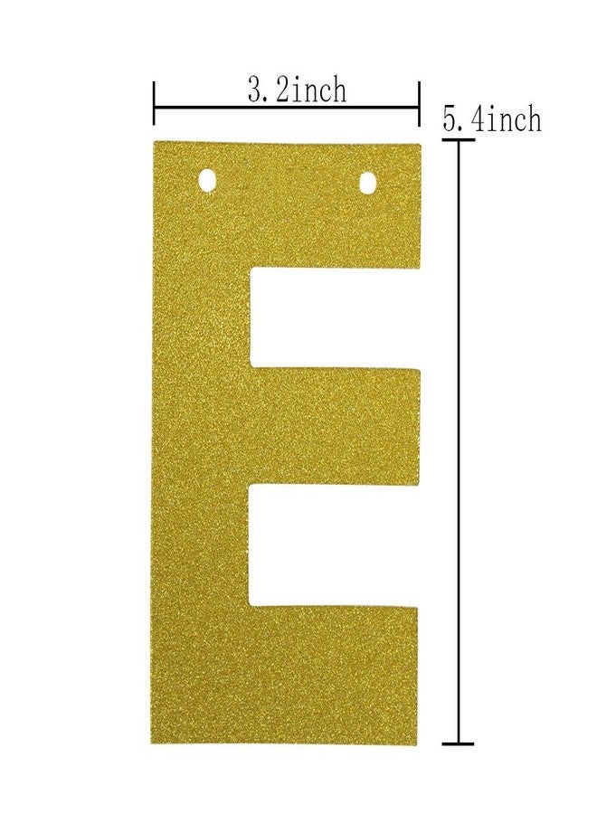 SWEETTALA Double Trouble Bunting Banner Gold Glitter for Twins Baby Shower, Kids Birthday Party Decorations - Image 5