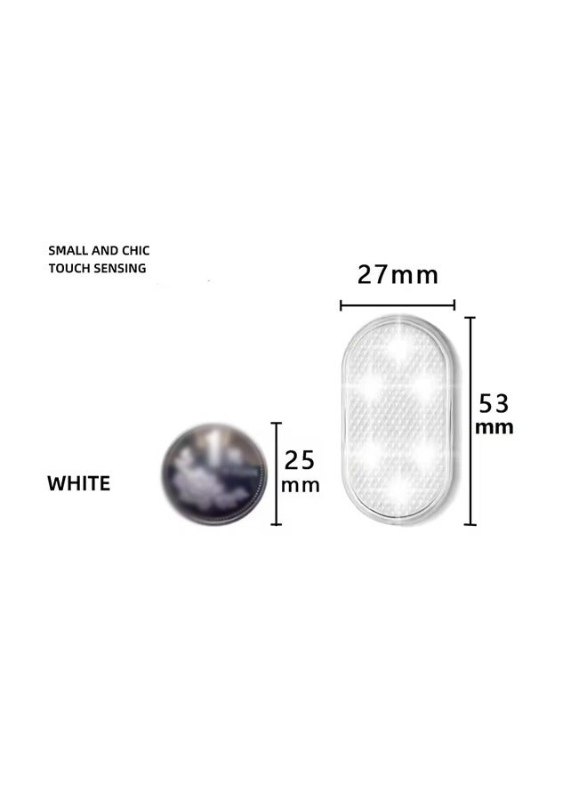Generic Wireless LED Car Interior Lights, USB Chargeable Ceiling Magnetic Touch Lamp, Hand Reading Light & Door Light For Night Time Illumination (White)  - Image 2