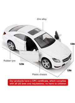 RMZ City 1/36 Mercedes-Benz Cls 63 Amg Alloy Model Car With Pull Back Function Toy Car For Collecting And Decorating Model Toys, Car Gifts For Boys And Girls (White)  - Image 3