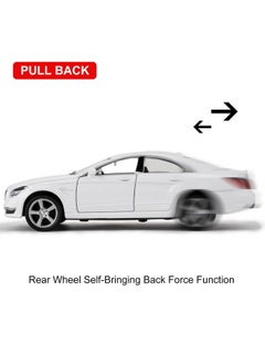 RMZ City 1/36 Mercedes-Benz Cls 63 Amg Alloy Model Car With Pull Back Function Toy Car For Collecting And Decorating Model Toys, Car Gifts For Boys And Girls (White)  - Image 2