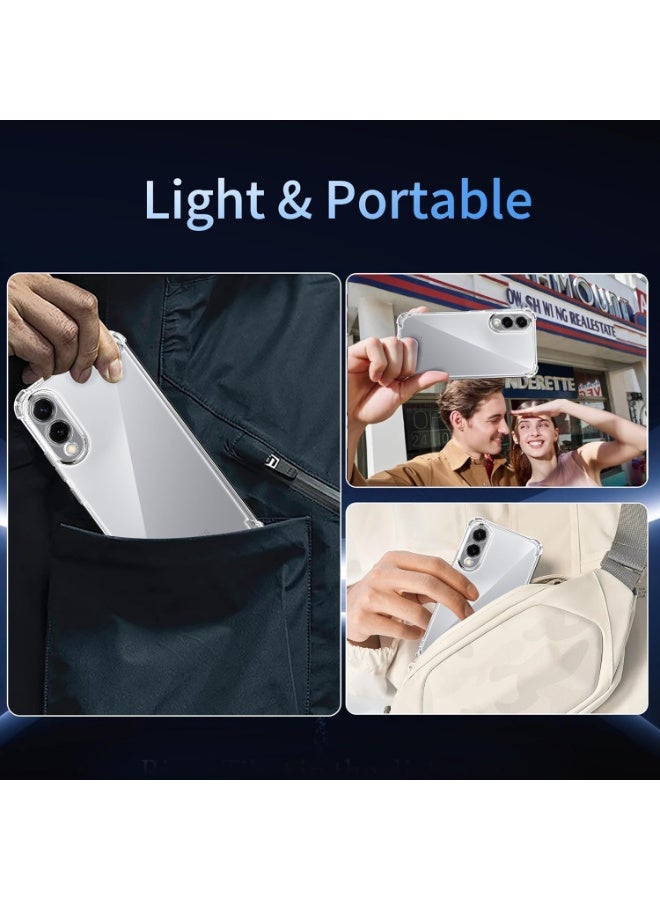 Samsung Galaxy S25 Edge Case Cover Reinforced Corners Scratch Resistant TPU S25 Edge Rubber Soft Silicone Protective Cover for Samsung Galaxy S25 Edge - Image 5