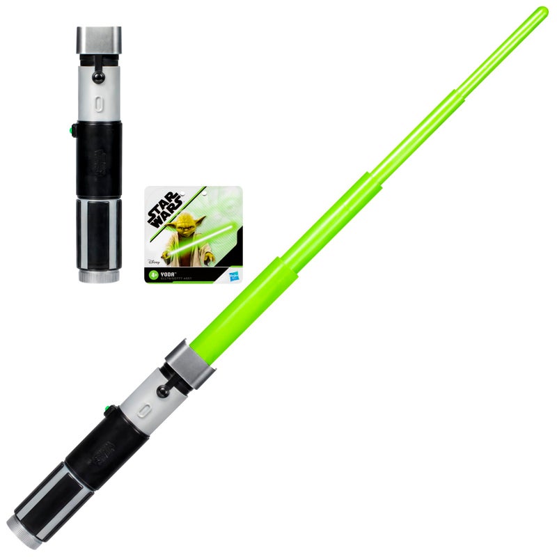 STAR WARS سيف ضوء يودا ماستر غير إلكتروني من ستار وورز، سيف ضوء أخضر مرخص رسميًا، ألعاب تمثيل للأطفال من 4 سنوات وما فوق - Image 4