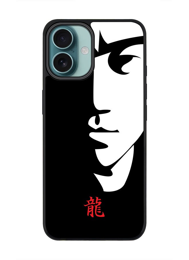 Stylizedd For iPhone 16 Plus Case [Compatible with MagSafe] Slim Magnetic cover Phone Case iPhone 16 Plus -Tibute - Bruce Lee (Black)  - Image 1