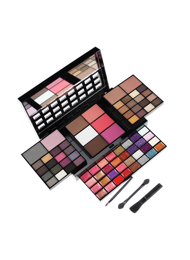 BEAUTY PLUS Pro 74 Colors All in one Makeup Gift Set including 36 Eyeshadow palette, 16 Lip Gloss, 12 Glitter Cream, 4 Concealer, 3 Blusher, 1 Bronzer, 2 Highlight and Contour - Make Up Contouring Kit - Image 1