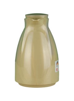 Valk Vacuum Flask With Double Wall Glass 1.5 Liter  Wide Mouth With Anti-Leakage Cap Double Walled Travel Mug Gold  Color  - Image 3
