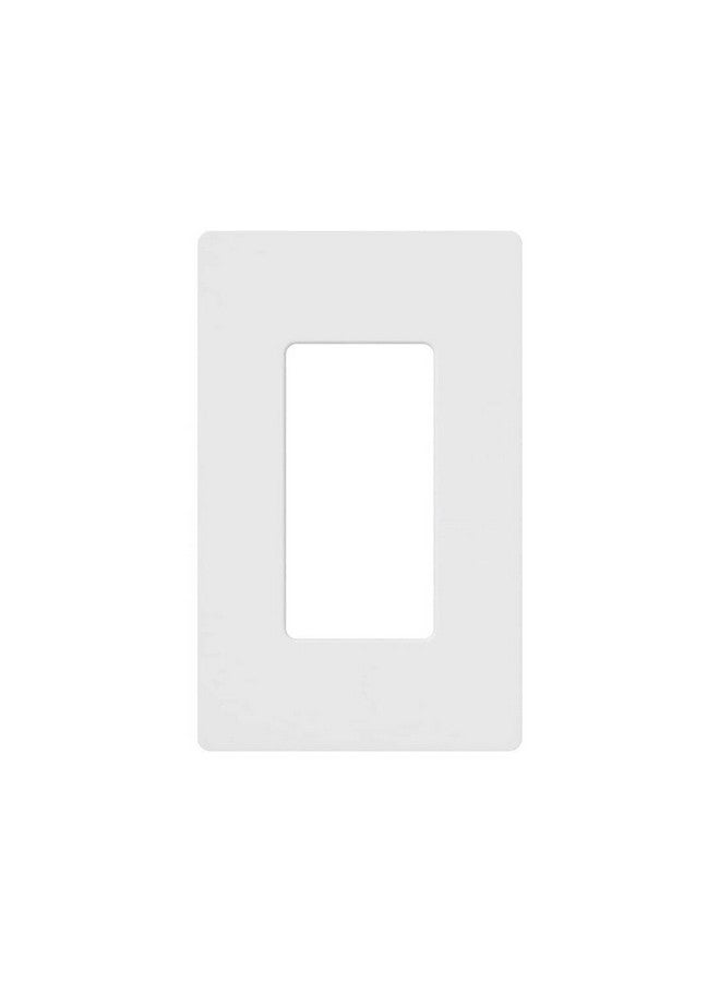 Lutron Claro Light Switch Cover Plate, 1 Gang Wallplate, for Decorator Light Switches, Rocker Light Switch Cover, Outlet Cover, Screwless Switch Plate Cover, Gloss, CW-1-WH, White - Image 4