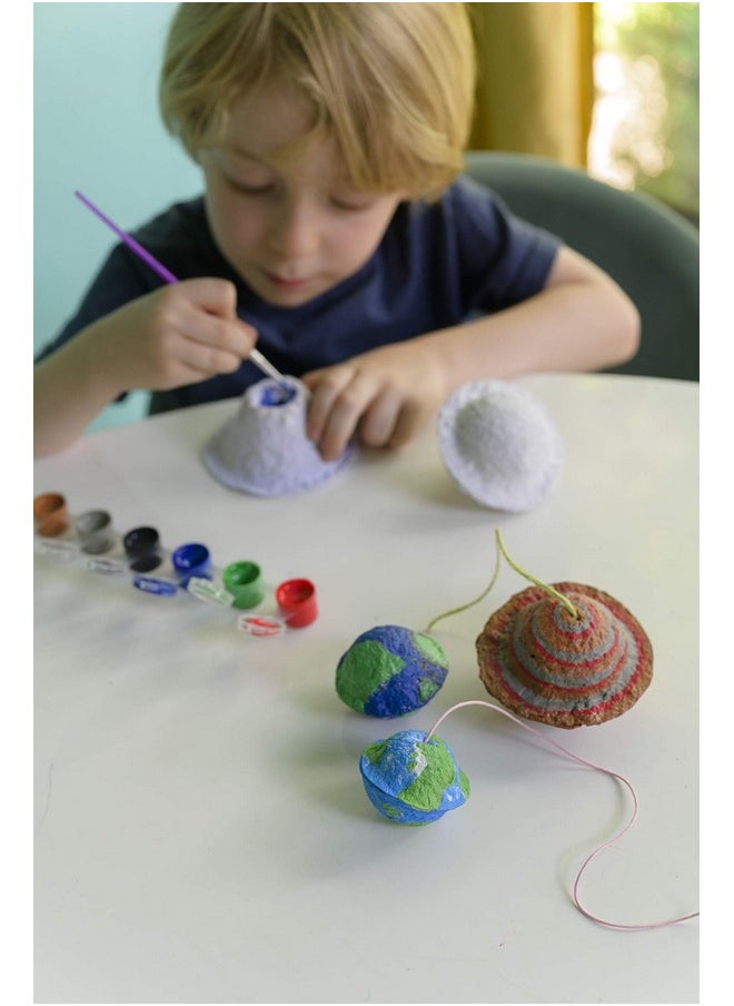 4m - Green Science Paper Making Kit From Steam Powered Kids Have Recycling And Paper Mache Science Craft It’S A Glow Kit Reddot Design Award Winner 2015 Ages 5+ - Image 1
