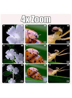 JOLLITY LLC 500X Handheld Digital Microscope 2inch Screen Kids Outdoor Biological Equipment Handheld Magnify Glass Pink  - Image 2