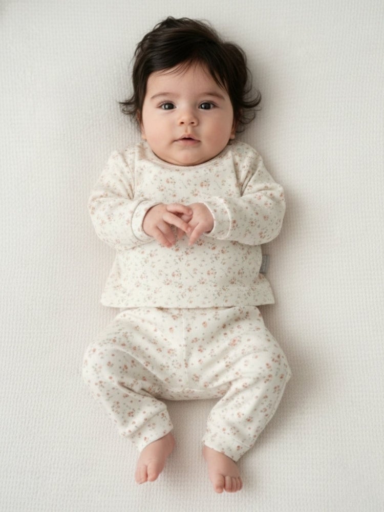 Cloud Fashion Soft Floral Baby Set - Image 1