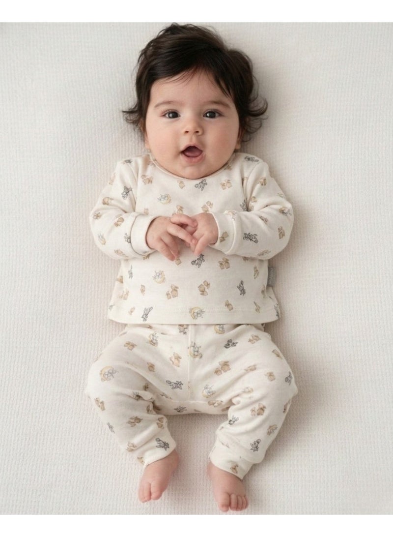 Cloud Fashion Soft Floral Baby Set - Image 1