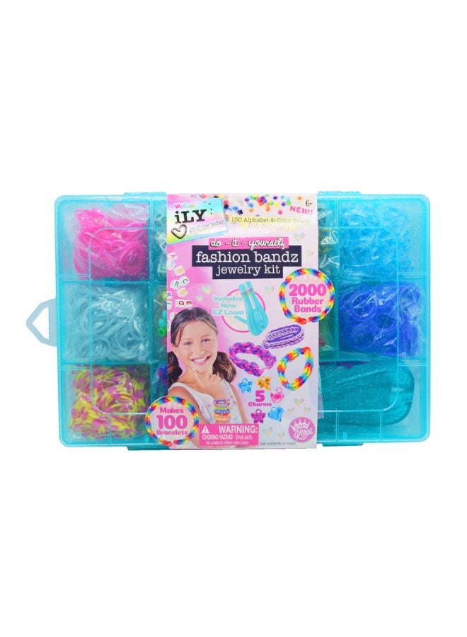 Diy Fashion Bandz Jewelry Kit - Small Teal Case