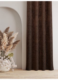 Homefab India Homefab India 2 Piece Velvet Window Curtains - 5 feet, Brown  - Image 3