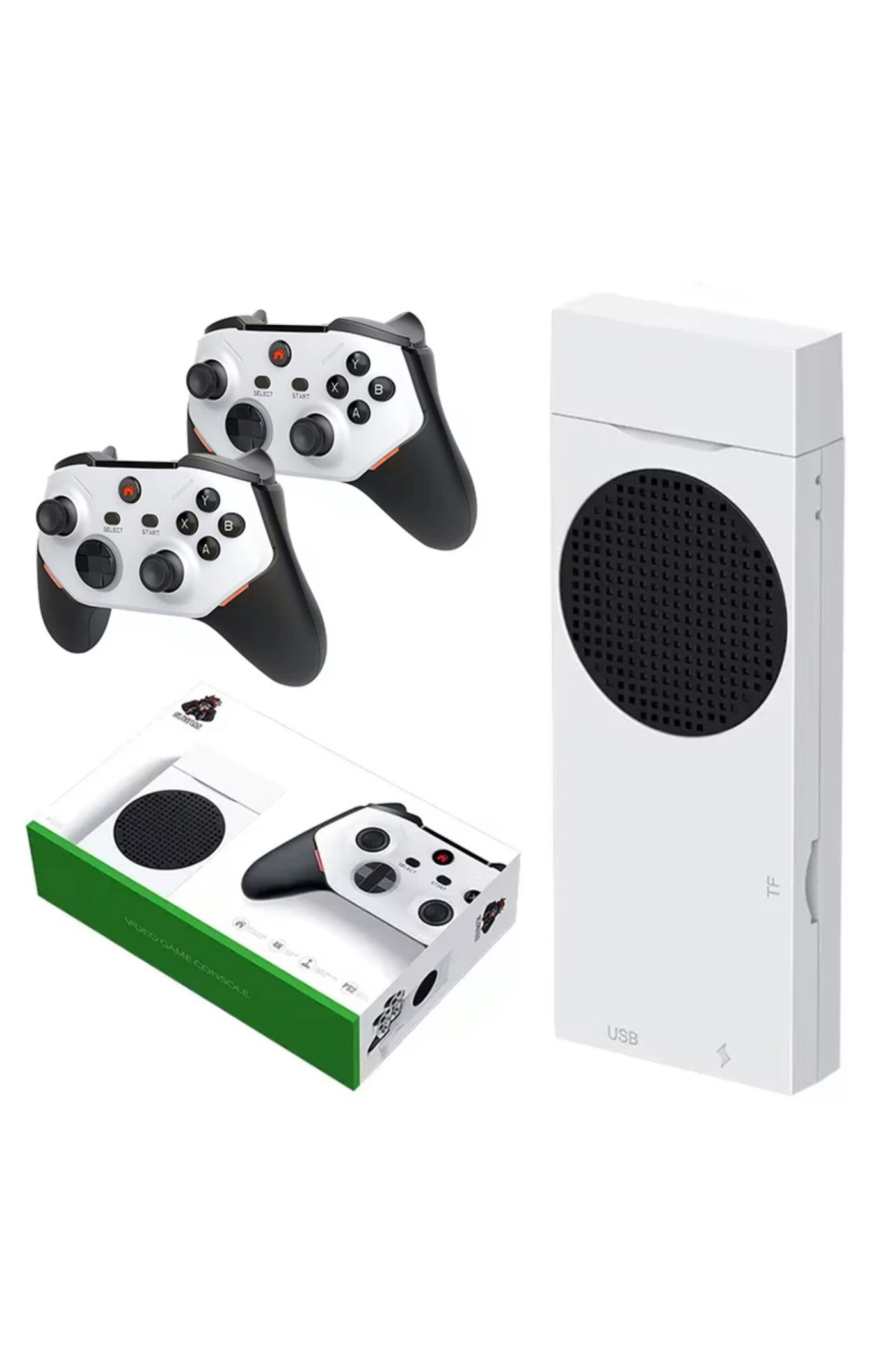M88 Retro Game Console 128GB 4K/8K HD TV Gaming System With 30,000+ Classic Games, Wireless Controllers Arcade Support, Expandable 512GB TF Card, Wireless Console Game RGB Red Blue Dual Color Light Video Game Stick 30+ Simulator Platform 3D Porting Games Plug & Play for Family & Kids