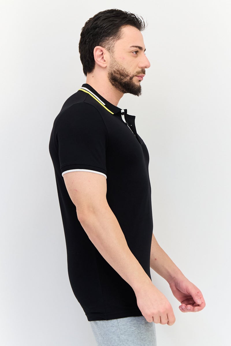 PUMA Men Sportswear Fit Short Sleeve Outdoor Polo Shirt, Black - Image 2