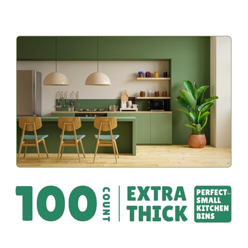 Primode Compost Bags, Compostable Trash Bags 2.6 Gallon Compostable Bags 100 Count Small Compost Bags for Countertop bin Extra Thick 0.71 Mil. ASTM D6400 Certified By BPI and TÜV AUSTRIA - Image 4