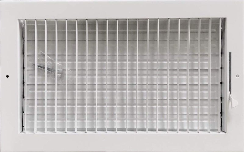 HBW 14 x 8 Adjustable Blade Sidewall Ceiling Register Vent Cover Diffuser Heavy Duty Stamped Steel Listed Size is for Duct Opening or Inside Measurement