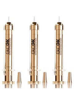 GLO24K UNLEASH THE POWER OF GOLD GLO24K Instant Facelift Cream with 24k Gold, Hyaluronic Acid, Peptides, and Vitamins. Value Pack of 3. A powerful non-invasive alternative to injections.  - Image 1