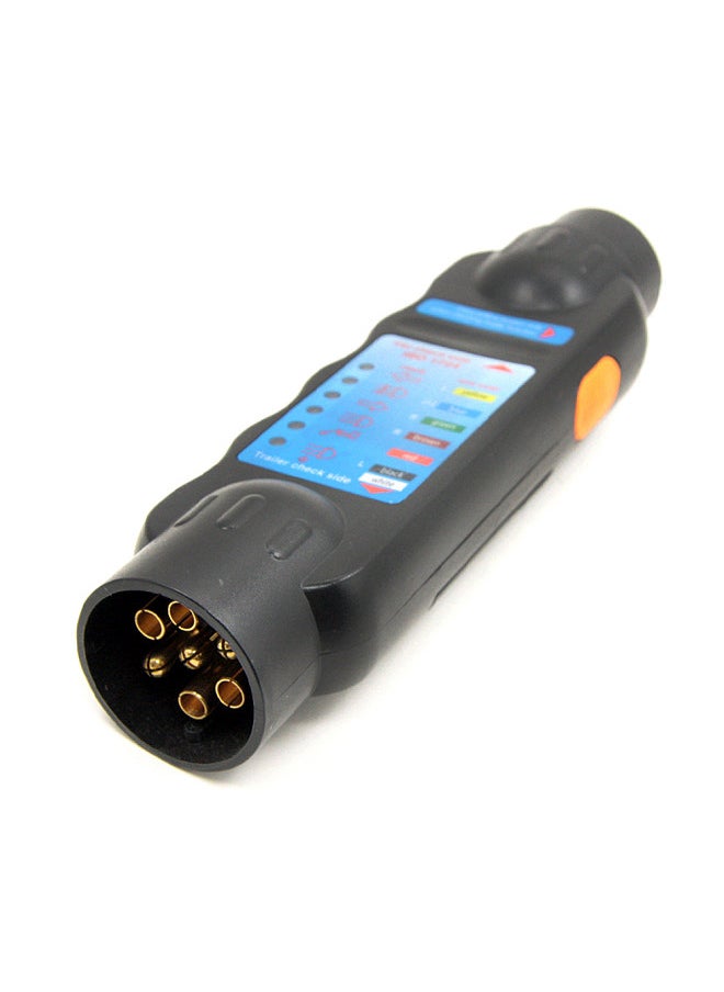 Generic - 12V 7 Pins Car Truck Trailer Plug Socket Tester Wiring Circuit Light Test Tool Car Accessory - Image 1