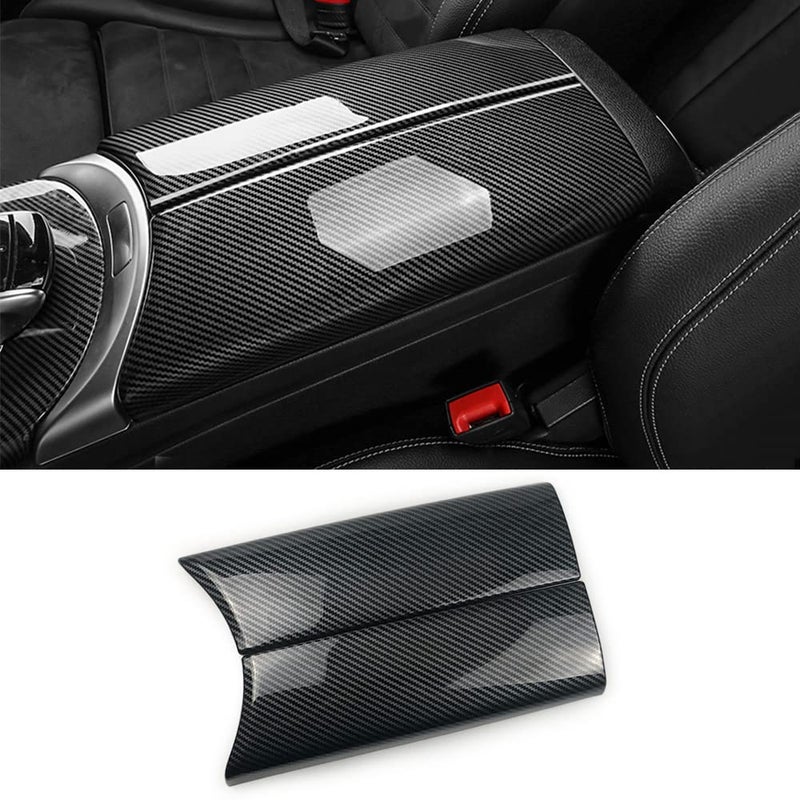 for MercedesBenz C GLC Class W205 X253 20152021 Carbon Fiber Color Car Interior Center Armrest Box Cover Console Box Protect Cover C180 C200 C250 C300 GLC250 GLC300 C Class W205 GLC Class X253