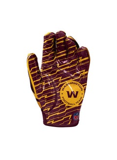 Wilson Nfl Stretch Fit Football Gloves Adult Washington Commanders  - Image 3