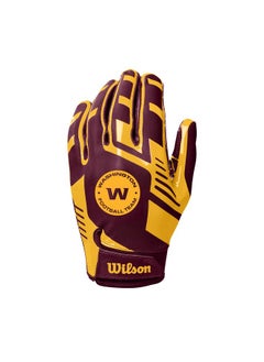 Wilson Nfl Stretch Fit Football Gloves Adult Washington Commanders  - Image 2