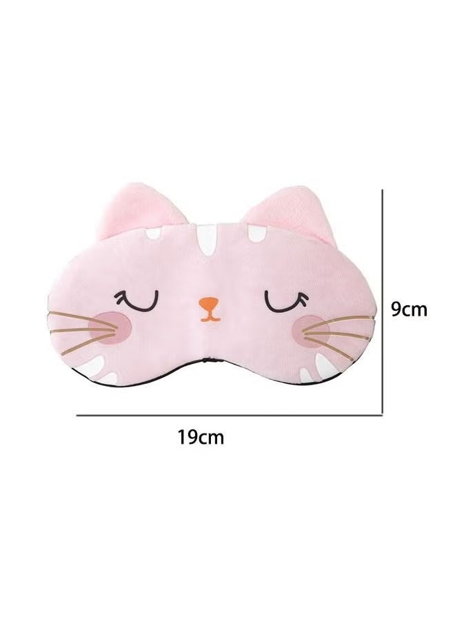 Generic - Cute Cartoon Sleep Eye Mask with Adjustable Strap, Soft Lightweight Sleeping Mask, Blocks Light Reduces Puffy Eye-Mask for Kids Girls Men Women Plane Travel Nap Night Sleeping - Image 1