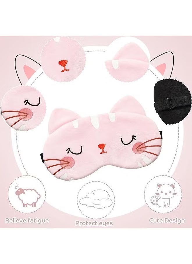 Generic - Cute Cartoon Sleep Eye Mask with Adjustable Strap, Soft Lightweight Sleeping Mask, Blocks Light Reduces Puffy Eye-Mask for Kids Girls Men Women Plane Travel Nap Night Sleeping - Image 1