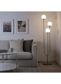 erorex Floor lamp, chrome-plated/opal white glass  - Image 2