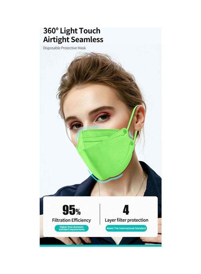 NIBEMINENT 10 Pieces Fiber Filter Protective Face Mask - Image 5