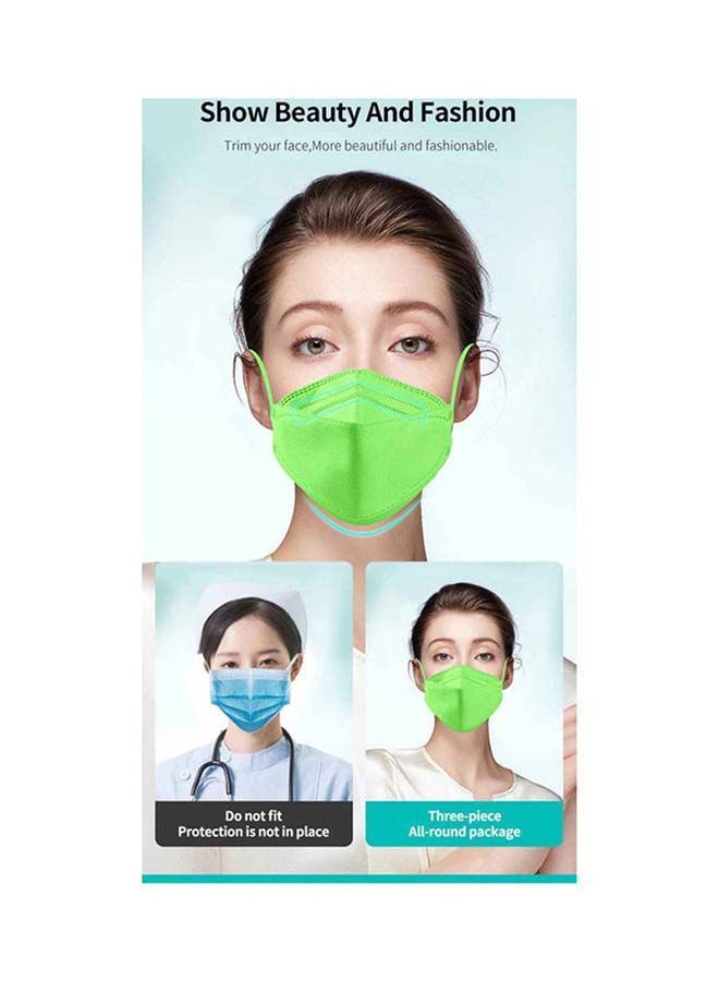 NIBEMINENT 10 Pieces Fiber Filter Protective Face Mask - Image 2