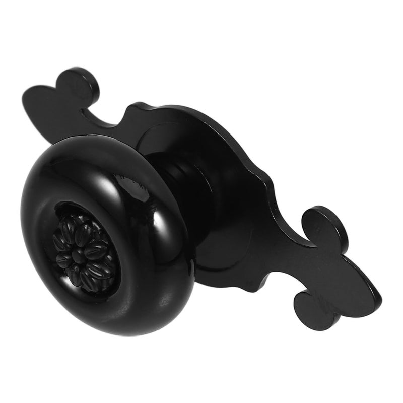 Matte Black Ceramic Cabinet Knobs And Drawer Pulls Vintage Porcelain Door Handles - Image 2